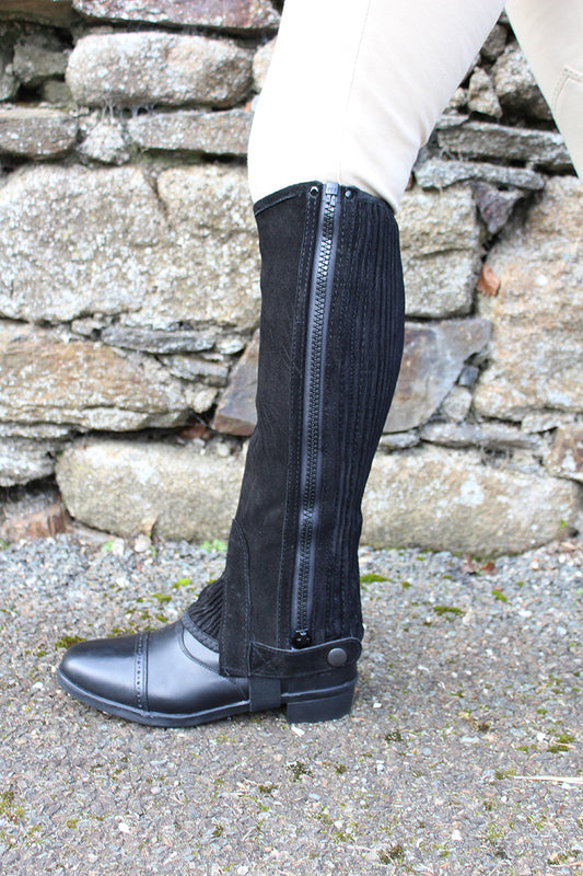 Equi-Sential Suede Half Chaps