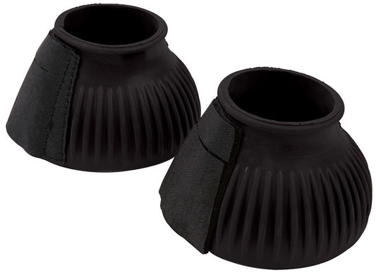 Ribbed Bell Boots With Touch Tape