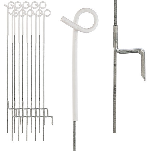 Steel Pig Tail Posts (Bundle of 10)