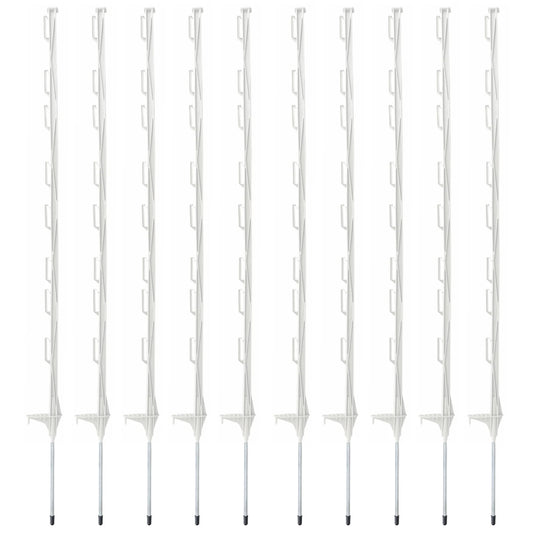 Cheetah White Plastic Posts (Bundle of 10)